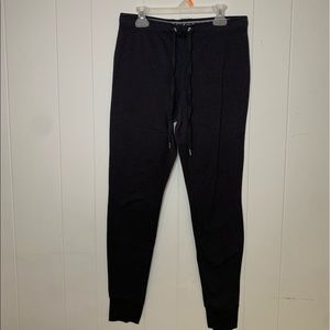Black tight sweatpants